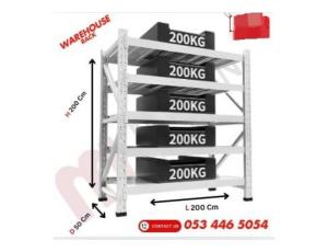 Warehouse Rack Capacity 200 kg 4 Leyer - H200XL200XD50 cm