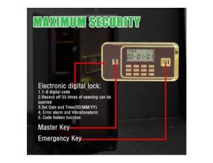 3D620 Fireproof Money Safe Locker - 67 Kg - 2