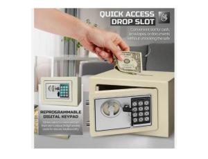 17E Groove Top Cut Money Safe Locker Box - 3 Kg - 6