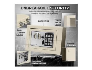 17E Groove Top Cut Money Safe Locker Box - 3 Kg - 8