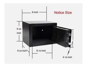 17E Money Safe Locker Box - 3 Kg
